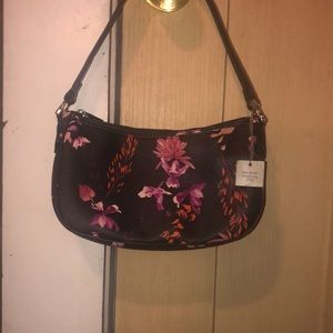 Handbag with floral print different shades of pink and purple A. NEW DAY